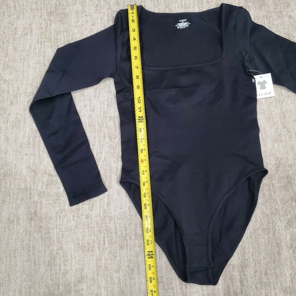 Tummy Control Shapewear Black Square Neck Top - Picture 10 of 11